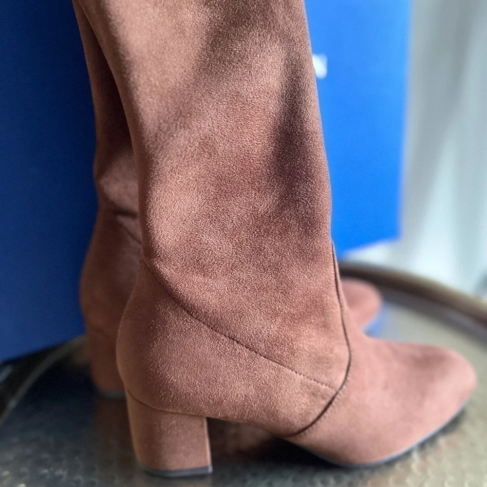 Stuart Weitzman Genna 60 Over-The-Knee City Suede Boots